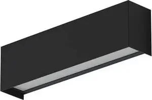 Sienas lampa NOWODVORSKI STRAIGHT WALL 7601 melna virs spoguļa