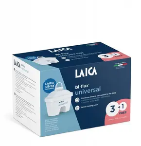 Water filter cartridge LAICA BI-FLUX universal for water jug, pack of 4