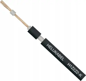 Single-core photovoltaic cable Helukabel SOLARHELU 1×6 mm² 1500 V DC H1Z2Z2-K black