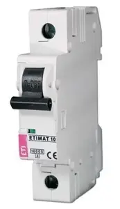Circuit breaker Eti-Polam ETIMAT10 1P C 20A 10kA AC (MPN 002131717)