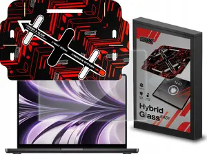 Screen protector GrizzGlass HybridGlass Easy for Apple MacBook Air 13" 2022 — tempered hybrid glass