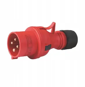 Portable plug Elektromet 922086 3P+Z Type B Twist 32A 400V WPP 32/4