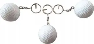 Keychain keyring No name model 477 — golf ball shaped key fob