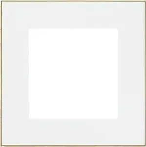 Рамка одинарная Kontakt-Simon 55 TRD1.166/111 DUO бело/золотая — накладка для выключателя