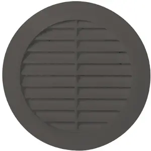 Ventilation grille AWENTA T30GR fi100 mm, model TUOS, graphite finish