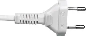 Connection cable with switch ZAMEL SP/W-190cm white, model SP/W-190/2x0.5 (YNS10000496)