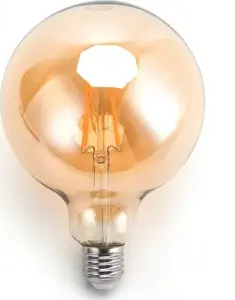 LED bulb BestService Lumax LC160 8W E27 G125 700 lm amber glass (bursztynowa)