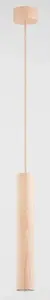 Pakaramā lampa ALFA Anaid 61161 — 1x40W GU10, koka kupols un balsts