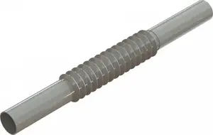 Flexible coupling AKS ZCL-25 gray (model 444081) for pipe connection