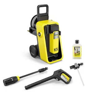 Pressure washer No name K 5 Comfort Premium Upright, 145 bar, 500 l/h, 2100 W, 5 m hose, Yellow