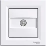 Розетка антенная Schneider Electric Asfora проходная белая EPH3200221