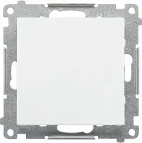 Однополюсный выключатель Kontakt-Simon 55 TW1.01/111 модуль 10 AХ 250V~ с быстрыми клеммами белый матовый