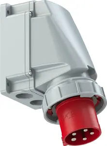PCE fixed outlet plug 63A 3P+Z+N 400V IP67 model 535-6