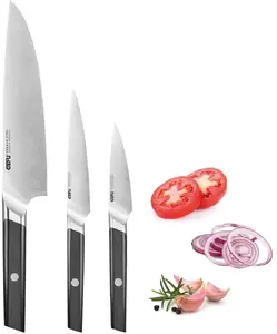 Набор кухонных ножей GEFU Acuro — 3 предмета (шеф, универсальный, овощной)