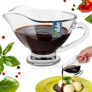 Glass sauce and milk pourer Vilde 200 ml model 139664 - glass dip container