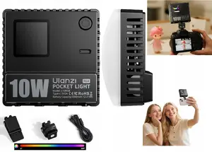 Ulanzi C10RGB LED Video Light 10W, Adjustable 1800K–9000K, RGB, Smartphone/Camera Mount
