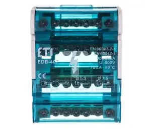 Распределительный блок Eti-Polam EDB-407 125A 4-полюсный 7-клеммный