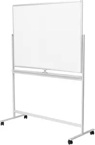Whiteboard LOGILINK EO0064 magnetic portable, working area 1200 x 800 mm, aluminium pen tray