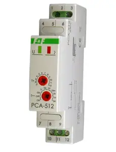 Laika relejs vienfunkcionāls FF PCA-512 UNI 12–264V AC/DC 10A