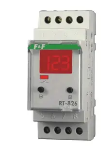 Digital temperature regulator FF RT-826, adjustment range -25 to 130°C, 1 changeover contact 16A, 2-module