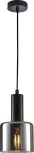 Pendant lamp Italux SANTIA PND-65342-1-BK+SG — single light, black and gold finish