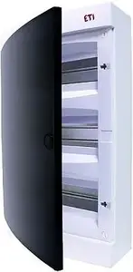 Virskārtas sadales kaste Eti-Polam ECT36PT-s 36 moduļi IP40 ar caurspīdīgām durvīm