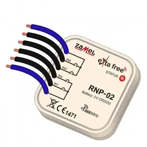 ZAMEL RNP-02 4-kanālu bezvadu sienas/izlīdzināšanas montāžas raidītājs