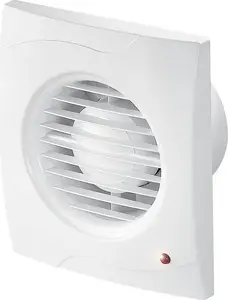 Vannas istabas ventilators AWENTA WZ100F Ø100 mm, 75 m³/h, 4,4 W, 230 V ar fotokameru un taimeri, balts