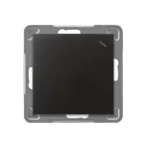 Wall switch Ospel ŁP-3Y/m/50, anthracite, IP20, 16 A, 250 V, 71×71×40 mm