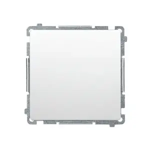 Electrical switch Kontakt-Simon BMW1A.01/11, plastic housing, white, 250 V AC, 16 A, IP20/IP44, 75×41 mm