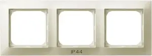 Wall plate/switch cover Ospel RH-3Y/27, IP44, 226×84 mm