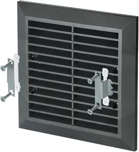 Ventilation grille AWENTA T40GR, graphite, with mesh, 137×137 mm