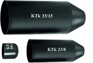 Heat-Shrink End Cap Radpol KTK 40/15 black, pack of 100