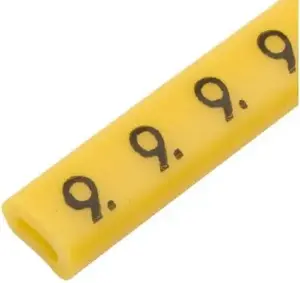 Wire marker Ergom OZ-0 / 9 yellow, pack of 100 (E04ZP-01020101000)