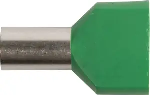 Insulated ferrule Ergom HI 2x16/14 green — pack of 50