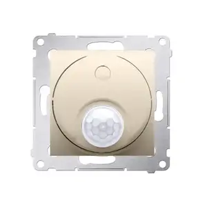 Выключатель Kontakt-Simon DCR10T.01/44 — пластиковый корпус, золотой, 230 В, IP20, 75×51 мм