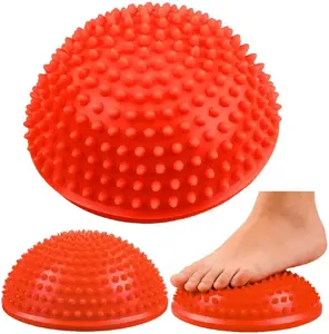 Balansa sensorāla puslode masāžai un vingrinājumiem Lean 16 cm oranža