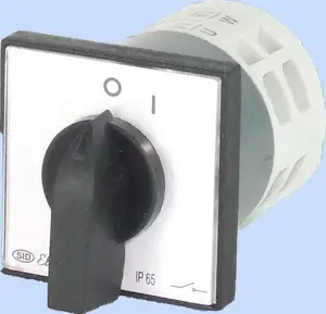 Рубильник (3P) Elektromet E12-12 0-1 12A IP65 с монтажной пластиной
