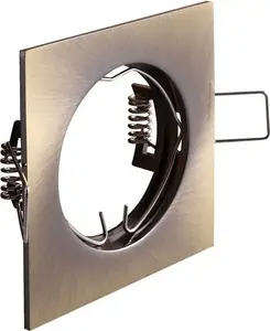 GTV recessed spot light Porto cast IP20 patina square (OP-PROD4-30)