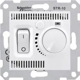 Temperature regulator Schneider Electric SDN6000121, 250V 10A, 5–30°C range, IP20, white