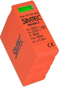Модуль защиты от перенапряжений Simet SPDMM30B+C-275 — варисторный модуль для Simtec класс B+C (MPN 85201018)