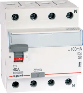 УЗО 4P 40A 0,1A тип A Legrand P304 TX3 (411775)