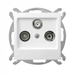 Kontaktligzda Ospel GPA-GSP/m/00 balta, IP20, 71×71×34 mm