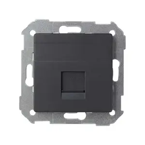 Sienas plāksnīte/pārsegs Kontakt-Simon Simon 82005-38 — grafīts, plastmasa, 55×55 mm, 5 gab.