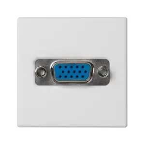 Розетка Kontakt-Simon K100B/9 белая, пластиковый корпус, IP20, 45×45×22 мм