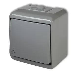Кнопочный выключатель Karlik 10WHE-6L, 10 A, 250 В AC, IP54
