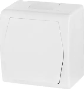 ELEKTROPLAST single-pole switch Hermes2 LNT-1 IP44 white (model 1001-00)