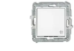 Switch mechanism Karlik MINI cross switch white matte 25MWP-6