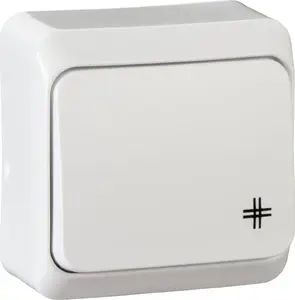 SCHNEIDERE Prima surface-mounted single cross switch WDE001070 white