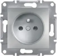 Electrical wall socket Schneider Electric Asfora single, anthracite aluminium (EPH2800161)